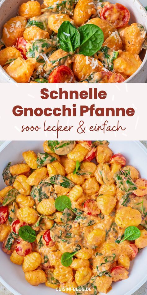 Vegetarian Gnocchi Recipes, One Pot Gnocchi, Gnocchi Vegan, Gnocchi Recipes, Recipes Vegetarian, Food Trends, Vegan Dinner Recipes, Vegetarian Recipes Healthy, Interesting Food Recipes