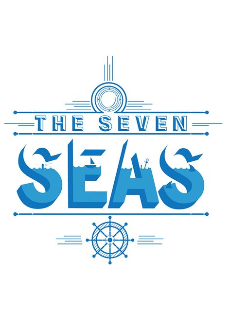 The Seven Seas on Behance Sea Typography, Seven Seas, Small Detail, Design Skills, The Seven, Graphic Design Inspiration, New Style, Typography Design, Allianz Logo