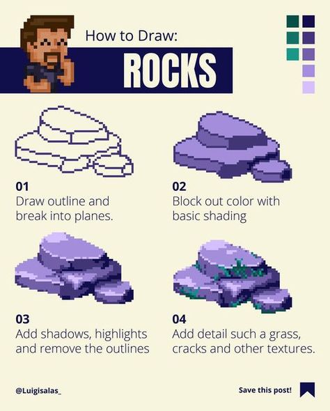 Croquis, Shading Styles, Kida Disney, How To Pixel Art, Game Textures, Pixel Characters, Pixel Art Tutorial, Drawing Cartoon Faces, Pixel Animation