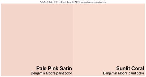 Benjamin Moore Pale Pink Satin vs Sunlit Coral color side by side Color Generator, Shoji White, Accessible Beige, White Mocha, Benjamin Moore Colors, Compare And Contrast, White Doves, Hex Colors, Satin Color