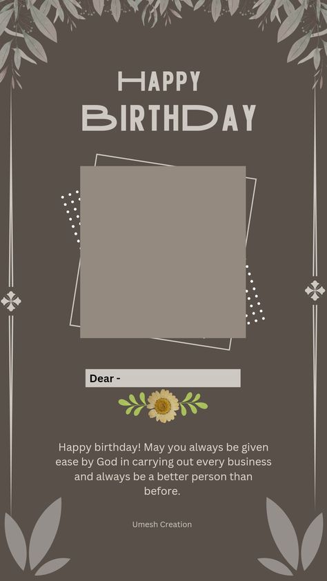 Happy Birthday Layout Instagram, Hbd Template, Happy Birthday Layout, Birthday Bg, Happy Birthday Frames, Bday Template, Birthday Msgs, Images Happy Birthday, Birthday Story