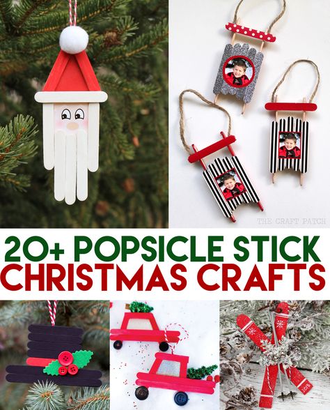 The Cutest Popsicle Stick Christmas Craft Ideas! Perfect snow day activity for the kids this holiday season. #christmascrafts #christmascraftsforkids #popsiclestickcrafts Natal, Popcical Craft, Popsicle Stick Christmas Crafts, Popsicle Stick Crafts For Kids, Stick Christmas Tree, Halloween Crafts Preschool, Fun Christmas Activities, Popsicle Crafts, Christmas Crafts For Adults