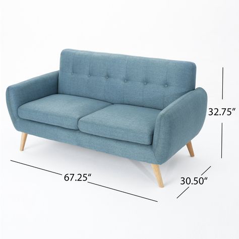 Customised Sofa, Petite Sofa, Mid Century Loveseat, Trendy Sofas, Mid Century Modern Loveseat, Sofa Blue, Retro Sofa, Modern Loveseat, Dorm Life