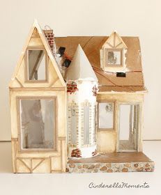 Natal, Cardboard Dollhouse Diy, Traditional English Cottage, Cottage Dollhouse, Cardboard Crafts Kids, Cinderella Moments, Dollhouse Tutorials, Home Cottage, Fairy Home