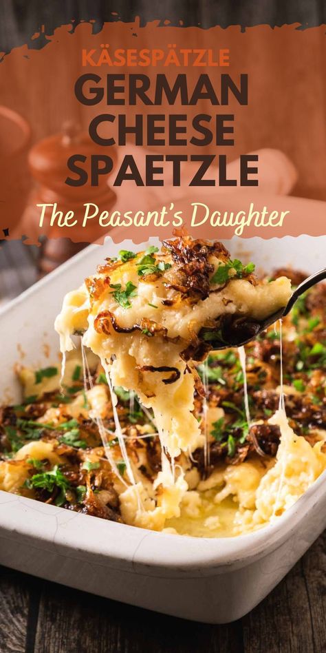 German Cheese Spaetzle Recipes, Easy Spaetzle Recipes, German Recipes Vegetarian, Bavarian Food Traditional, German Noodle Soup, German Potato Balls, Austrian Food Traditional, Italian Food Traditional, Easy German Food Recipes