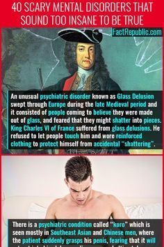 Glass Delusion, Scary Human, Funny True Facts, Psychology Memes, Wierd Facts, Psychological Facts Interesting, Fact Republic, Rare Disorders, Scary Facts