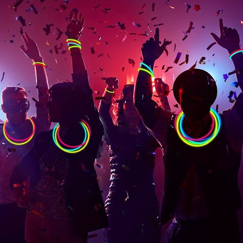 Faster shipping. Better service Neon Party Themes, Light Up Toys, Neon Party Supplies, Neon Music, July Activities, Neon Jewelry, Glow In Dark Party, Concert Lights, Glow Stick Party