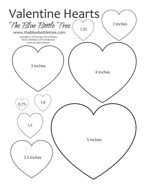 Valentine Hearts Clip Art, in sizes ranging from 3/4" to 5", printing on either letter or A4 sized paper. Printable Hearts, Printable Heart Template, Hearts Clipart, Heart Clip Art, Kartu Valentine, Heart Printable, Heart Template, Valentine Projects, Felt Patterns