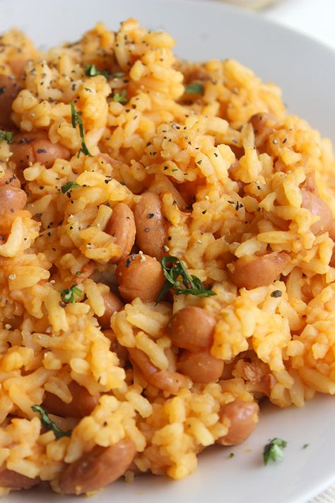 Mexican Rice Beans, Mexican Rice And Beans, Mexican Beans And Rice, Rice And Beans Recipe, Rice Beans, Rice Side Dishes, Rice And Beans, Mexican Rice, Afternoon Nap