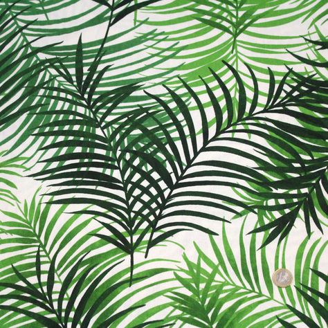 Tissu+de+coton+Feuillage+vert+&+fond+écru+-+280+cm+de+large Pastel, Fond Rose Pale, Patterns For Fashion, Motif Tropical, Tattoo Pattern, Urban Jungle, Instagram Feed, Flower Power, Buzzfeed