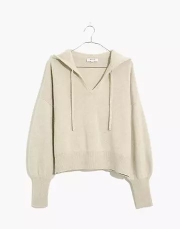 Women's New Arrivals: Clothing, Bags & More | Madewell V Neck Hoodie, Cut Off Sweatshirt, Grey Cable Knit Sweater, Textured Knit Sweater, Cashmere Hoodie, Maroon Sweater, Neck Hoodie, Madewell Sweater, Sweatshirt Women