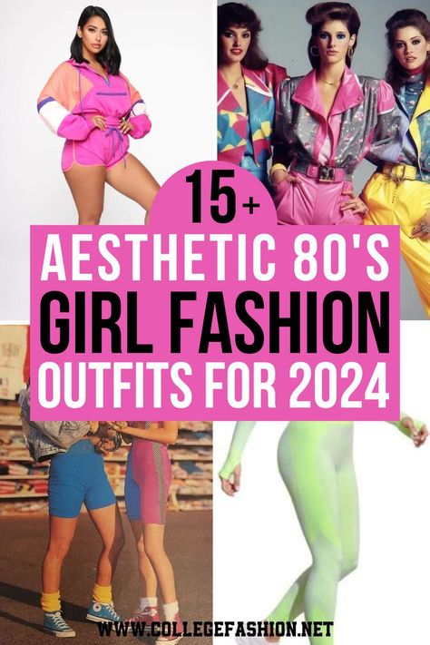 80s girl aesthetic fashion outfit ideas 80s Fashion Jean Jacket, 80s Hiphop Aesthetic, 80 Inspired Outfits Party, Women’s 80s Outfit Ideas, 80 And 90 Outfits Ideas, Neon Retro Outfits, Easy 80s Outfit Last Minute Women, 80s Dance Party Outfit, 80 Aesthetic Fashion