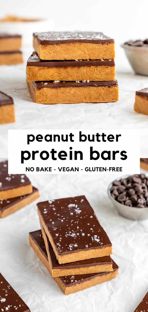 Breakfast Ideas Vegan, Good Protein Snacks, Bars At Home, Chocolate Protein Bars, Peanut Butter Protein Bars, 2024 Recipes, Vegan Protein Bars, Protein Bars Homemade, Healthy Protein Snacks