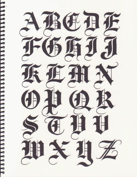 Bj Betts: Lettering Guide 1, 2, 3, 4. | VK Unique Tattoo Fonts, Old English Font Tattoo, Lettering Alfabeto, Tattoo Lettering Alphabet, Tattoo Fonts Alphabet, Letras Tattoo, Tattoo Fonts Cursive, Lettering Styles Alphabet, Typographie Inspiration