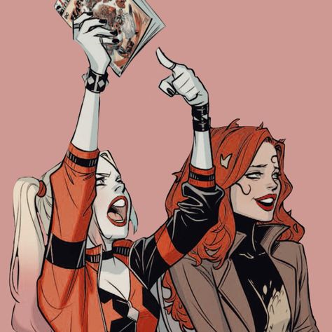 Harley And Poison Ivy Fanart, Aesthetic Poison Ivy, Harley Ivy Comic, Harley X Poison Ivy, Ivy And Harley Fanart, Harley And Ivy Aesthetic, Harly Quinn X Poison Ivy Fanart, Poison Ivy X Harley Quinn Fanart, Harley Quinn And Ivy Fanart