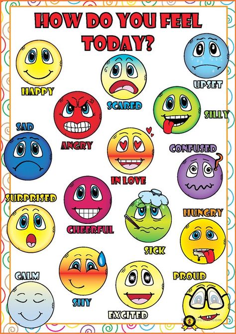 Feelings and Emotions POSTER - English ESL Worksheets for distance learning and physical classrooms Emotions Preschool, Emotions Posters, Emotions Cards, English Posters, Emotion Chart, Emotion Faces, Kids Feelings, Feelings Chart, Grammar For Kids