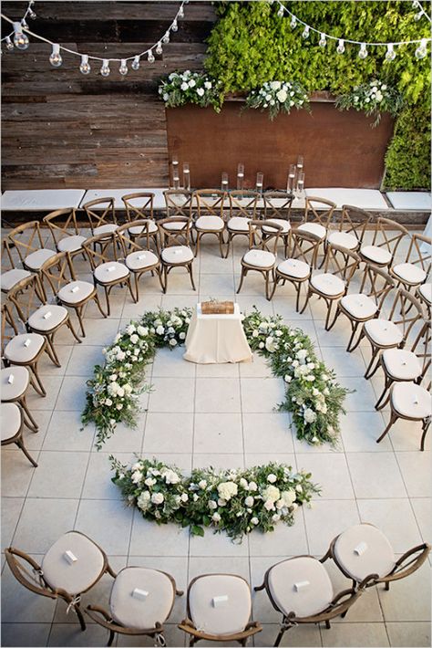 Wedding Ceremony Ideas, Wedding Backyard Decorations, Wedding Ceremony Setup, Wedding Ceremony Seating, Wedding Ceremony Decorations Outdoor, Wedding Altar, Small Weddings Ceremony, Ceremony Details, Smallest Wedding Venue