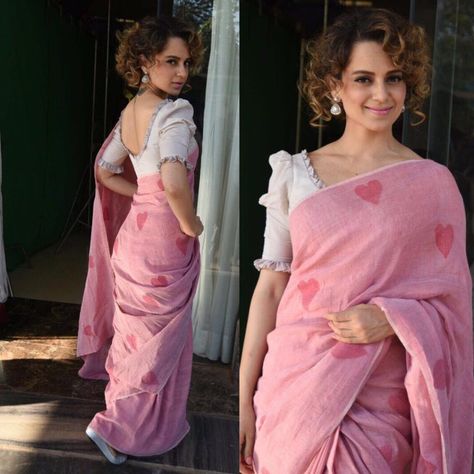 Plane Blouse Designs Latest, Linen Blouse Designs, Pink Linen Saree, Plane Saree, Saree Jacket, Saree Jackets, Uppada Sarees, Jacket Designs, Formal Saree