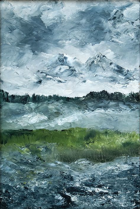 Landscape Study (Alpine Landscape) by August Strindberg (1849–1912), 1905. Oil on canvas, 23 1/2 by 15 3/4 inches. Abstract Landscape, Landscape Study, August Strindberg, Heart Wall Art, Encaustic Painting, Art Google, Texture Art, Stretched Canvas Prints, Canvas Poster