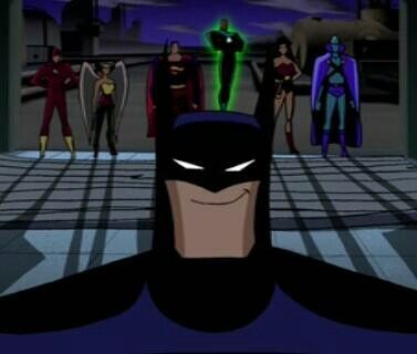 Batman and the Justice League. Batman Justice League Unlimited, Justice League Unlimited Batman, Fye Pics, Batman Gif, Batman Justice League, Batman Tas, Justice League Batman, Justice League Animated, Kevin Conroy