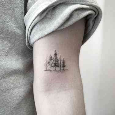 What Are Nature-Inspired Tattoos? 40 Best Nature Tattoo Ideas & Designs For People Who Love Adventuring Outdoors | YourTango Nature Tattoos, Wolf Tattoos, Simple Tree Tattoo, Tree Tattoo Arm, Tattoo Wolf, Tree Tattoo Designs, 문신 디자인, Tree Ideas, Tree Tattoo