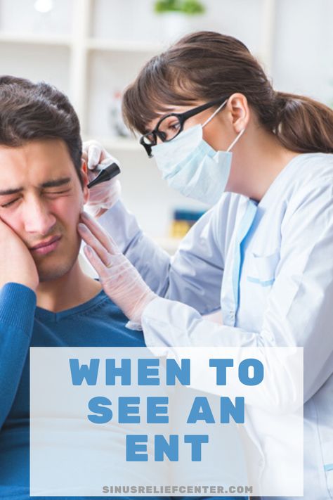 Do you know when you should see an ENT? Discover the best time to talk with an ear, nose, and throat specialist. Learn more at: sinusreliefcenter.com Clogged Ears, Ear Nose And Throat, Natural Mouthwash, How To Pop Ears, Ear Ache, Throat Pain, Ear Sound, Sinus Relief, Posts Ideas