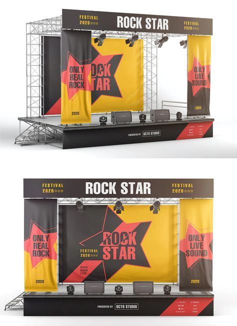 Mini Concert Stage Design, Stage Banner Design, Outdoor Stage Ideas, Mini Stage Design, Stage Set Up, Stage Concert Design, Stage Event Design, Set Stage Design, Concert Stage Set Design