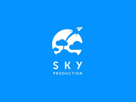 Sky Production by Paweł Kozakowski Sky Logo, Aviation Logo, V Logo Design, Travel Agency Logo, Goat Logo, Dream Logo, Color Pencil Illustration, Resort Logo, City Logo