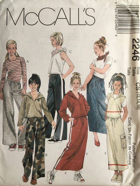 ---WORLDWIDE SHIPPING--- McCall's 2246 Sewing Pattern Copyright - 1999 MEASUREMENTS & DETAILS: See photos below. CONDITION: Pattern - Uncut, factory folded with all pieces Instructions - Included Envelope - Good condition ✂ ✂ ✂ THIS IS A SEWING PATTERN, not a completed garment. ORIGINAL sewing pattern - not a copy✂ ✂ ✂ Enjoy my other shops: Plush and stuffed animals at https://www.etsy.com/shop/ANAPATOYS Decor and re-upholstery at https://www.etsy.com/shop/ANAPAHOMEDECOR Handmade beaded jewelry 80s Sewing Patterns, Sewing Drawing, Costume Sketches, Maxi Skirt Pattern, Pants And Skirt, Fashion Pose, Clothing Projects, Sewing Pattern Vintage, Childrens Sewing Patterns