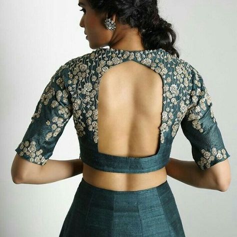 Blouse Designs Images, Blouse Back Neck, Blouse Designs Catalogue, Best Blouse Designs, Backless Blouse Designs, Blouse Back, Blouse Back Neck Designs, Blouse Design Images, Sari Blouse Designs