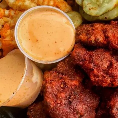 Dave's Hot Chicken Sauce Recipe - Fatheads Pittsburgh Foodie How To Make Dave’s Hot Chicken Sauce, Dave’s Hot Chicken Copycat Recipe, Daves Hot Chicken Sauce, Dave’s Hot Chicken Recipe, Daves Hot Chicken Copycat, Dave’s Hot Chicken, Hot Chicken Sauce Recipe, Hot Chicken Sauce, Dave's Hot Chicken