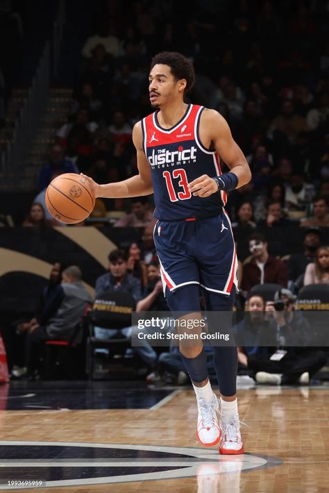 Jordan Poole of the Washington Wizards dribbles the ball during the... News Photo - Getty Images Washington Wizards, Jordan Poole Wizards, Nba 2023, Jordan Poole, Football 49ers, Nfl Football 49ers, Capital One, Philadelphia 76ers, February 10