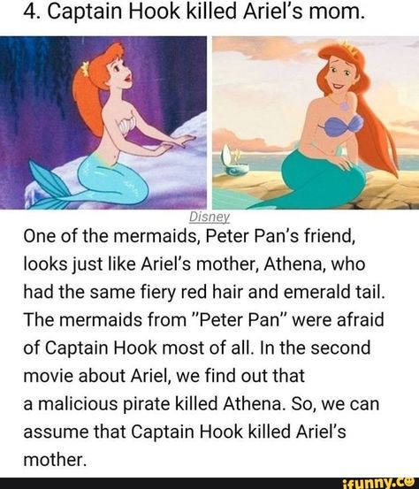 Conspericy Theories Disney, Disney Conspericy Theories Tiktok, Conspericy Theories, Maiden Goddess, Disney Theories, Humor Disney, Mermaid Movie, Childhood Ruined, Head Cannons