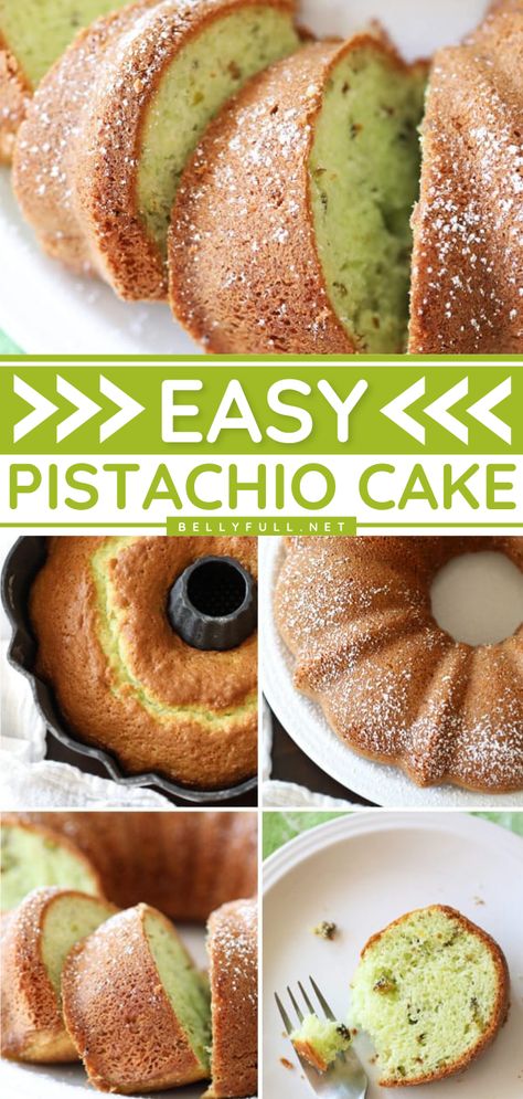 Easy Pistachio Cake Recipe Pie, Apple Pistachio Cake, Pistachio Cake Easy, Pistachio Cake With Box Cake And Pudding, Pistachio Cake From Scratch, Pistachio Bundt Cake Recipes, Easy Pistachio Dessert, Pistachio Cake With Box Cake, Pistachio Dessert Recipes