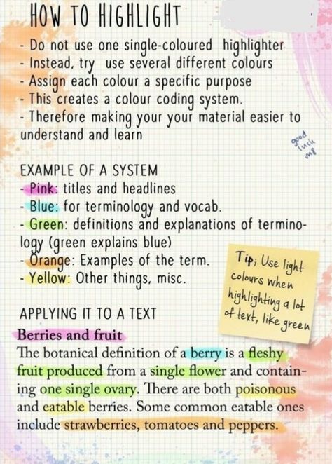 Highlighter System Studying, Highlighting System Studying, Planner Highlighting System, Annotating System, Annotating Guide, Uni Tips, Revision Ideas, Psychology Study, Annotating Text