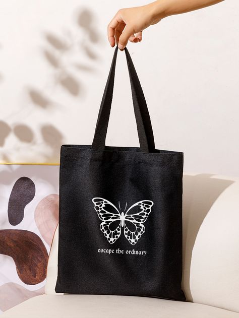 Tela, Totes Bag Aesthetic, Tote Bag Design Black, Black Tote Bag Design Ideas, Tot Bag Design, Black Tote Bag Design, Black Tote Bag Aesthetic, Tote Bag Graphic Design, Tote Bags Aesthetic