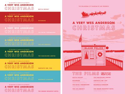 A Very Wes Anderson Christmas (2 Color Film Versions) Wes Anderson Layout, Wes Anderson Christmas, Wes Anderson Font, Rushmore Wes Anderson, Wes Anderson Wallpaper, Wes Anderson Decor, Wes Anderson Design, Wes Anderson Movies Posters, Wes Anderson Color Palette
