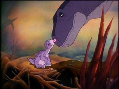 Littlefoot & his mother (The Land Before Time) 90s Kids, The Blues Brothers, The Aristocats, Land Before Time, Childhood Movies, When You Believe, Film D'animation, Cartoon Movies, Film Serie