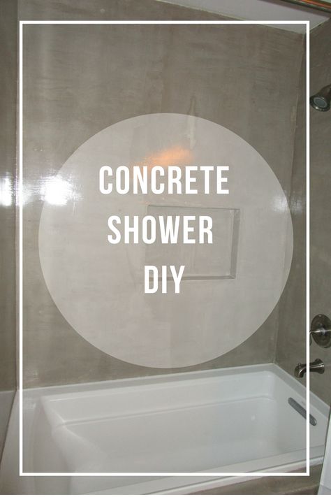 Concrete Bathroom Shower Modern Bathroom Shower Ideas, Shower Master Bath, Shower Head Placement, Master Bath Ideas, Bathroom Shower Ideas, Concrete Shower, Basement Construction, Story Starter, Shower Renovation