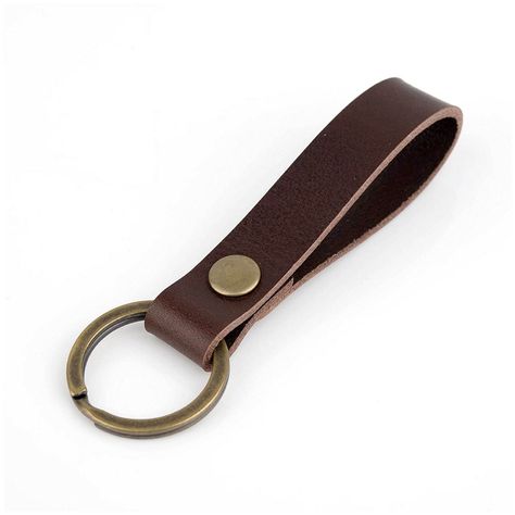 PRICES MAY VARY. Material -Our leather keychain is handmade with PU leather, to provide you with a sturdy, beautiful, and reliable leather keychain. Eco-friendly valet Key Chain: This key chain is suitable for car, office, home keys and so on. Keys can be found easily once you use this PU leather key holder to organize all those kinds of your keys. Great Gift for Father, Mon, Dad, friend, Uncle, Grandpa or anyone that is practical. Makes a great present for Christmas, Mother's Day, Father's Day, Home Keys, Leather Keychains, Uncle Grandpa, Leather Key Holder, Car Office, Leather Pieces, Coffee Colour, Leather Key, Leather Keychain