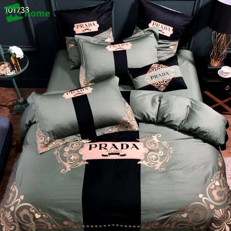 Draps Design, Luxury Bedspreads, Designer Bed Sheets, Room Bedding, Luxurious Hotel, Prada Logo, Premium Bedding, Luxury Bedding Sets, Duvet Bedding Sets
