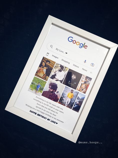 Happy Birthday Google Frame, Google Frame Background, Photoframe Ideas Gift, Photo Frame For Boyfriend Birthday, Diy Gifts For Boyfriend Birthday Picture Frames Cute Ideas, Google Photo Frame, Frame Ideas For Boyfriend, Photo Frame Gift Ideas Boyfriend, Birthday Gifts For Friends Diy