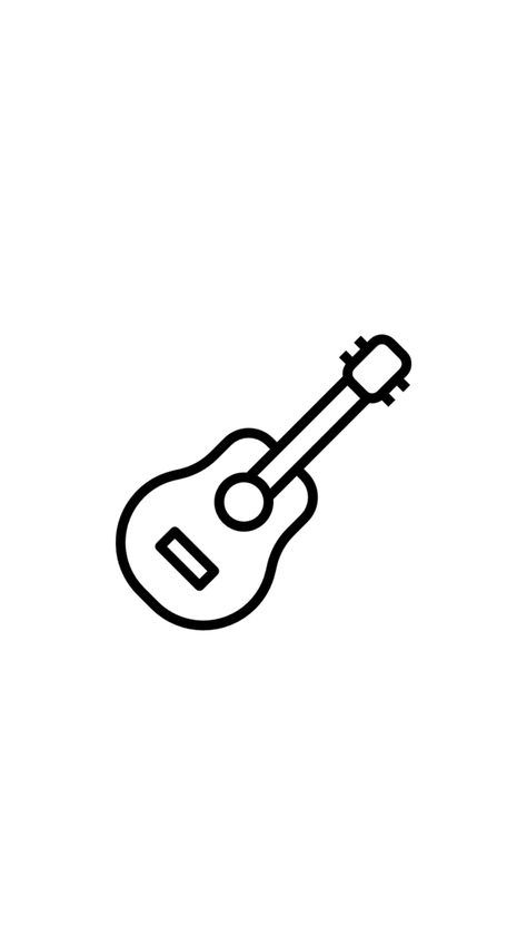 #guitar #guitarra #instagram #highlights Guitar Cute Drawing, Guitar Easy Drawing, Easy Guitar Drawing, Guitar Drawing Easy, Doodle Guitar, Small Tattoos For Boys, Guitar Draw, Drawing Guitar, Guitar Doodle