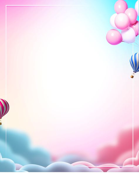 advertising background,balloon,cloud,teenage heart,fresh,white border,hand painted,romantic,baloon Baby Birthday Banner, Kosmetyki Mary Kay, Birthday Background Design, Templat Undangan, Baby Shower Background, Cute Pink Background, Advertising Background, Idee Babyshower, Birthday Banner Background