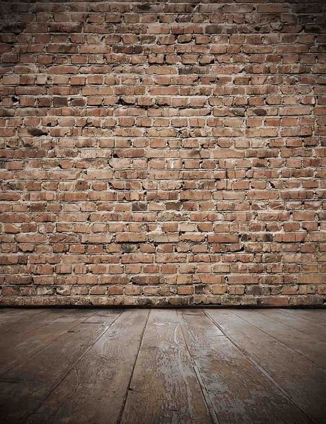 Brick Wall Background Photography, Walls Decoration Ideas, Vintage Brick Wall, Brick Wall Decor, Wood Floor Texture, Brick Face, Black Brick Wall, Painted Brick Walls, Old Wood Floors