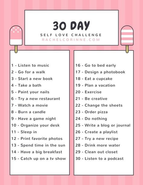 30 Day Self Love Challenge - Keep yourself happy with this 30 day challenge! Squat Challenge, 30 Day Self Love Challenge, Writing Circle, Self Love Challenge, Neuer Monat, Tenk Positivt, Alphabet Board, Colorful Planner, Happiness Challenge