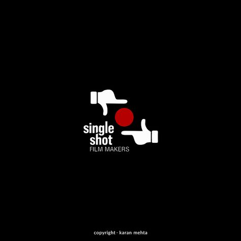 Logo Design | Single Shot Film Makers  Copyright.karanmehta.2016 Film Maker Logo, Film Logo Design Creative, Filmmaker Logo, Editing Symbols, Black Ticket, Movie Logos, Logo Design Negative Space, Future Logo, Movie Logo Design