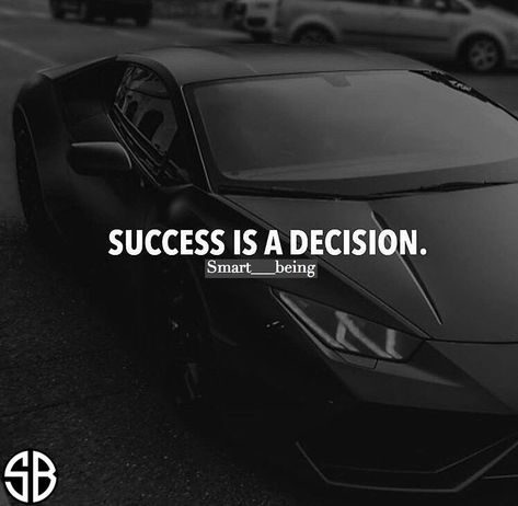 Success is a decision. You can choose not to be successful by not going to school or not taking opportunities. It’s all up to you how successful you are. Rich Quotes, Millionaire Mindset Quotes, Business Woman Quotes, Luxury Quotes, Quotes Money, Goals Quotes, Team Inspiration, Hustle Quotes, Hard Quotes