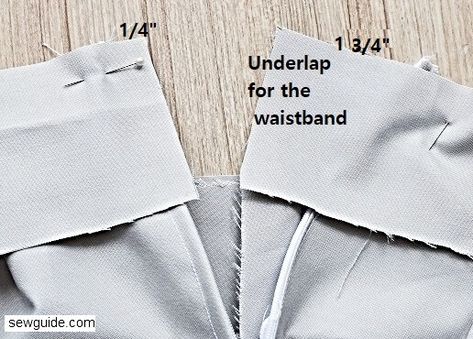 How To Sew A Waistband, Skirt Waistband Diy, Waistband Tutorial, Sew A Skirt, Lapped Zipper, How To Make A Skirt, A Line Skirt Pattern, Skirt Waistband, Walking Skirt