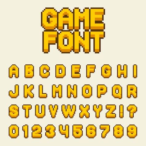 Letters In Pixels, Pixel Words Art, Pixel Words Design, Pixel Border Design, Digital Font Design, Pixel Art Writing, Pixel Art Letters Fonts, Pixel Font Alphabet, Pixel Art Numbers